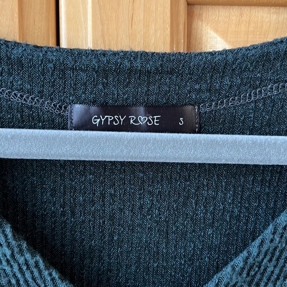 Gypsy Rose Dark Green / Turqouise Top - Picture 4 of 7